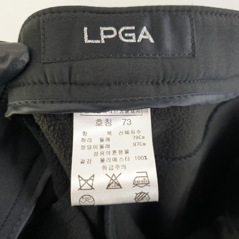 LPGA 여31인치 블랙 기모 팬츠 새상품 L4087 7