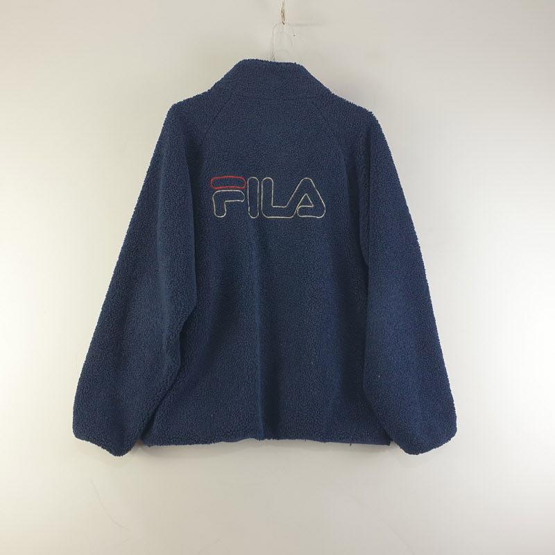 FILA 남95 네이비 플리스 덤블 자켓 L8914 3