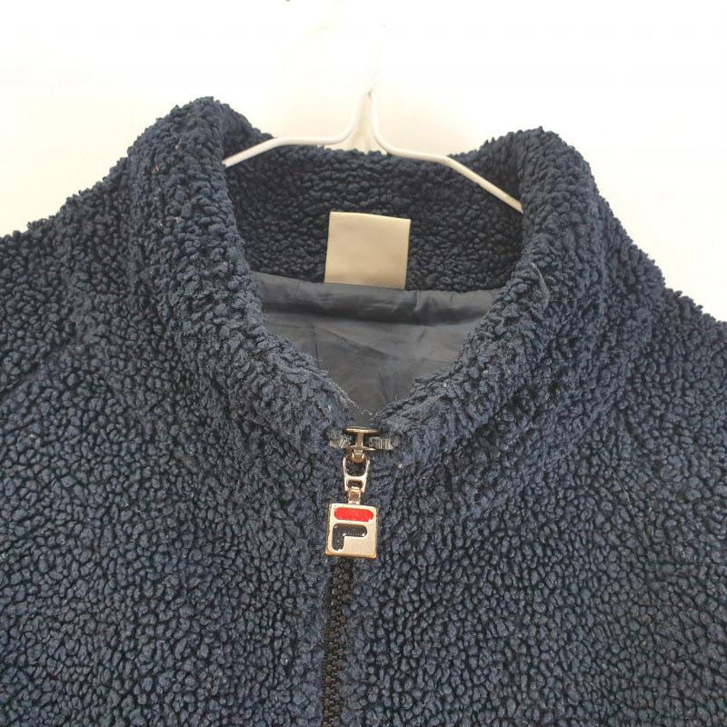 FILA 남95 네이비 플리스 덤블 자켓 L8914 4