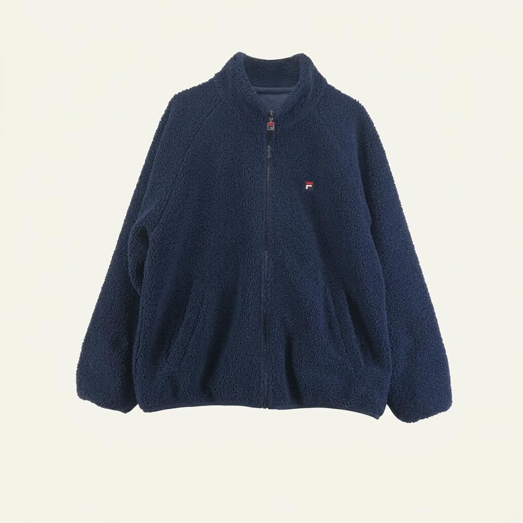 FILA 남95 네이비 플리스 덤블 자켓 L8914 1