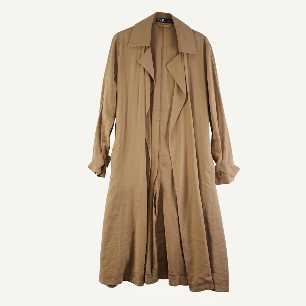 ZARA 여성M 베이지 트렌치 코트 M0226 1