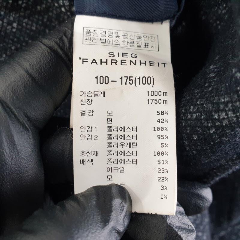 지이크 남성100-175 모직 블랙 롱코트 M0249 7