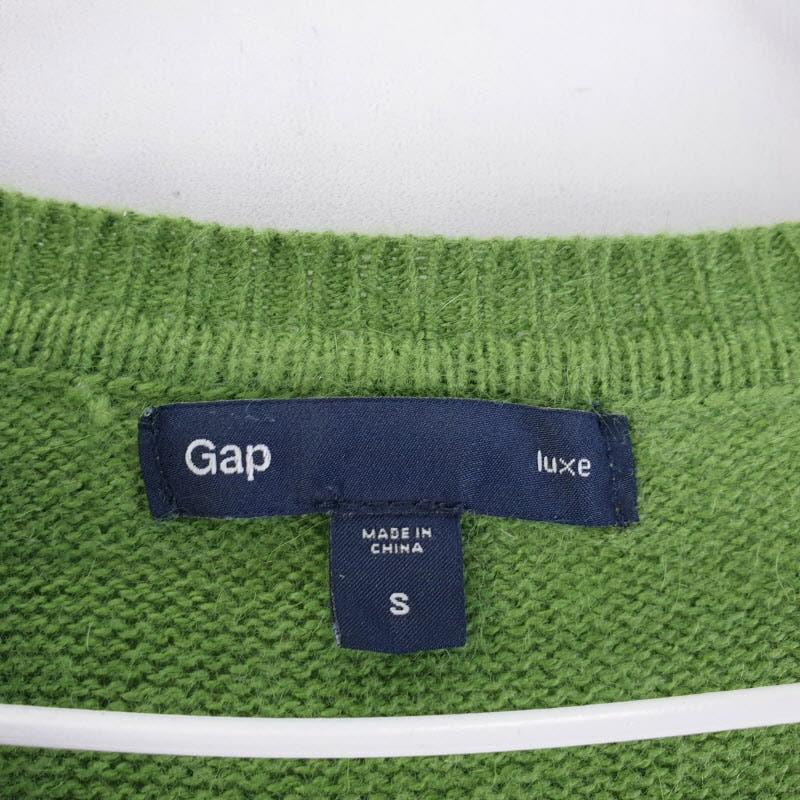GAP 여성90 그린 브이넥 무지 니트 M0753 5