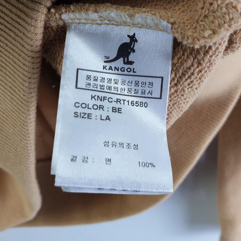 캉골 남성L 베이지 스몰로고 맨투맨 M0766 7