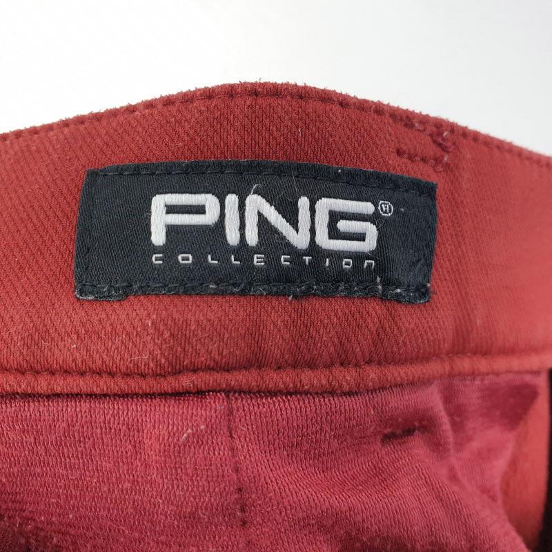 PING 남성32인치 레드 팬츠 물빠짐 M0800 7