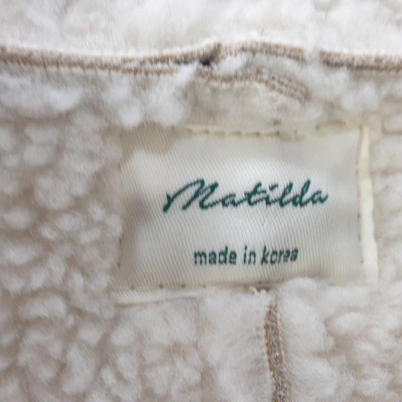MATILDA 여성FREE 베이지 무스탕 자켓 M1004 5