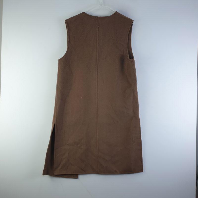 DAZZI 여성85-160 모직 롱베스트 M1052 3