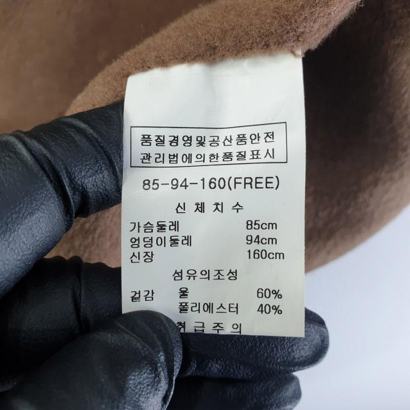 DAZZI 여성85-160 모직 롱베스트 M1052 7