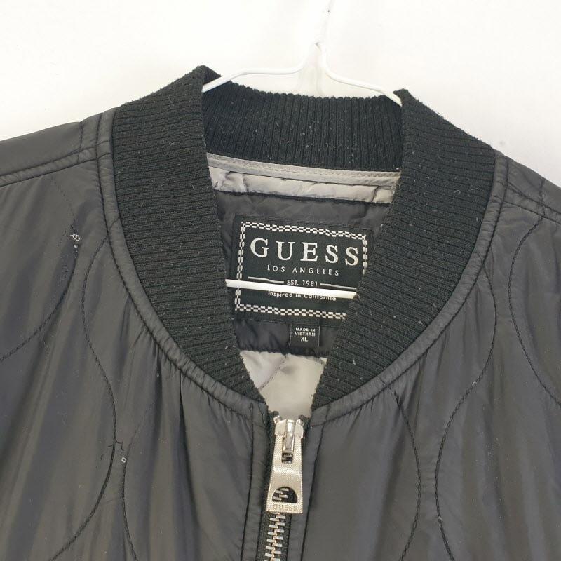 GUESS 남성XL 블랙 퀼팅 롱자켓 M1070 4