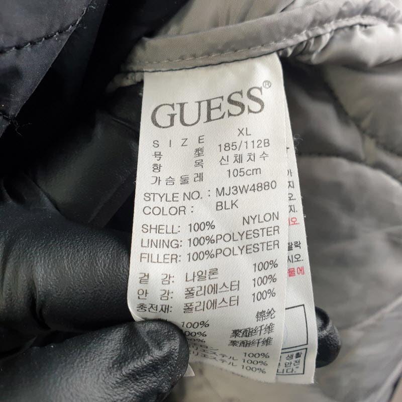 GUESS 남성XL 블랙 퀼팅 롱자켓 M1070 7