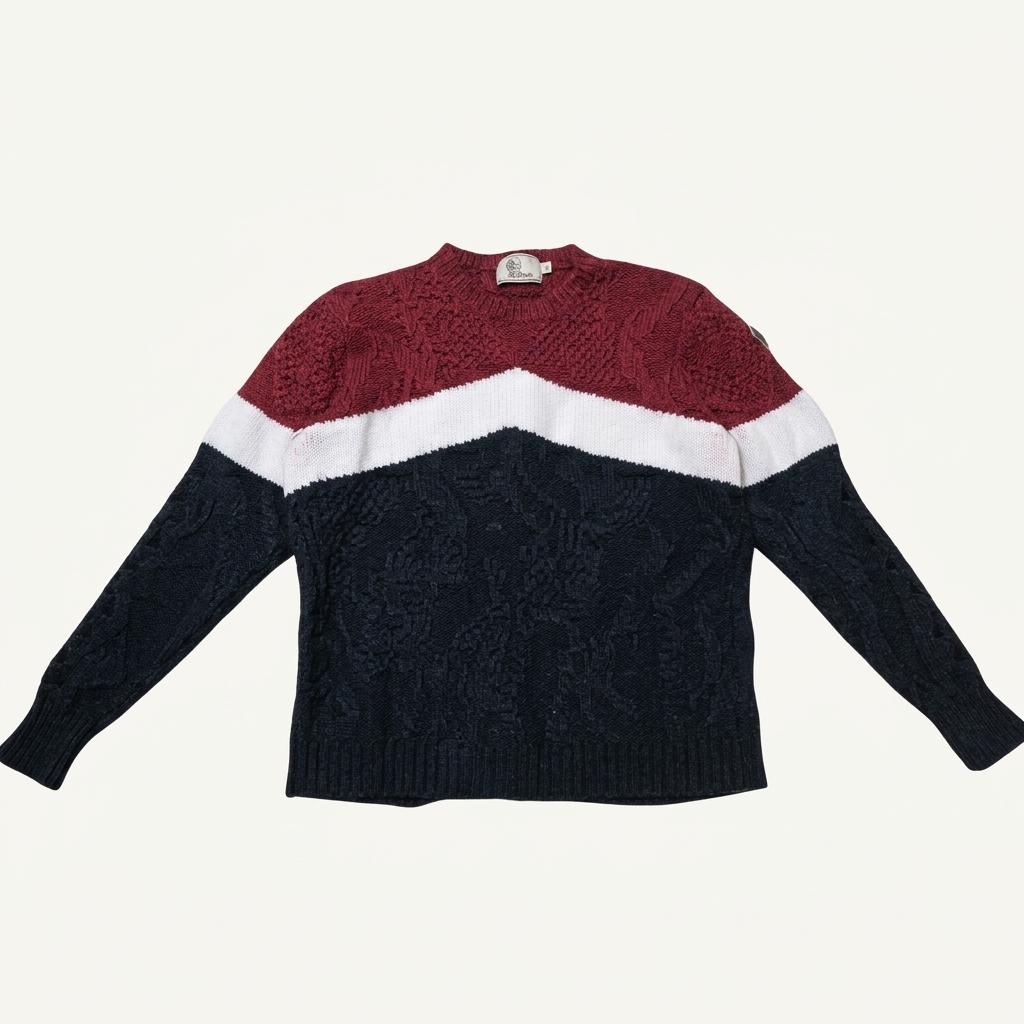 Moncler 몽클레르 삼색 배색 니트 1