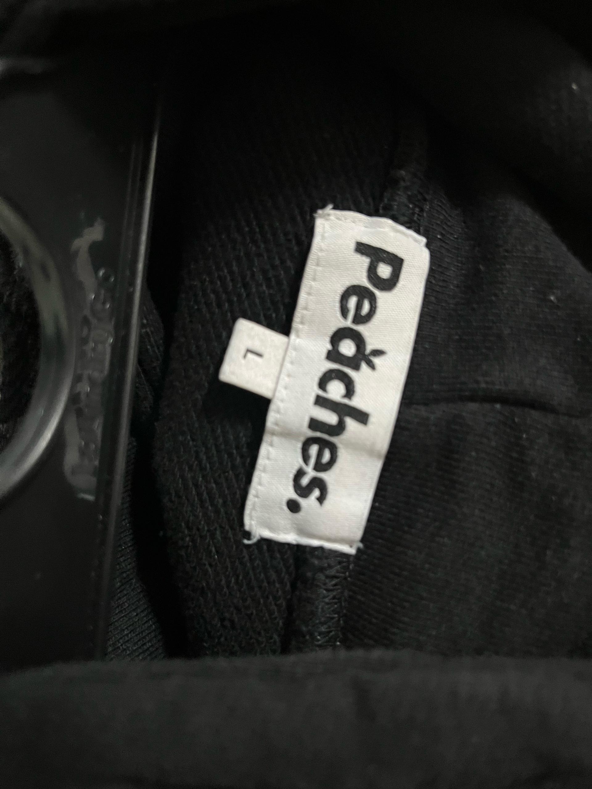 피치스 Peaches 스테이플 후드티 블랙 6
