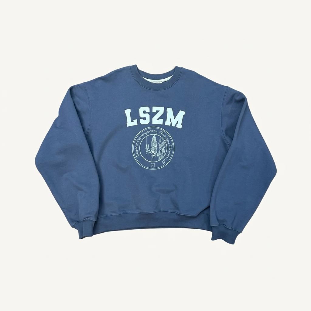 르세지엠 LSZM 그래픽 맨투맨 스웨트셔츠 블루 1