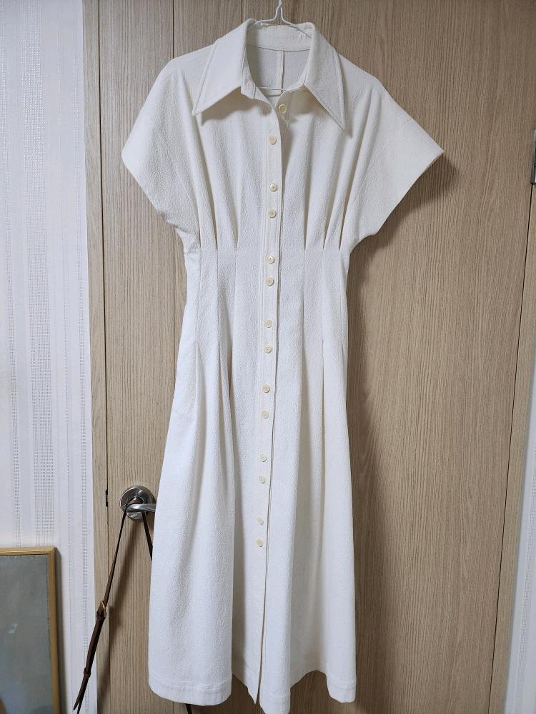 르누이 shirt dress 아이보리색상 원피스/ 55 3