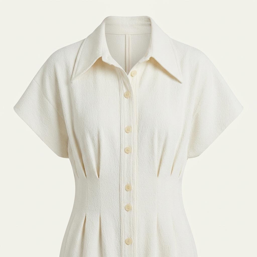 르누이 shirt dress 아이보리색상 원피스/ 55 1