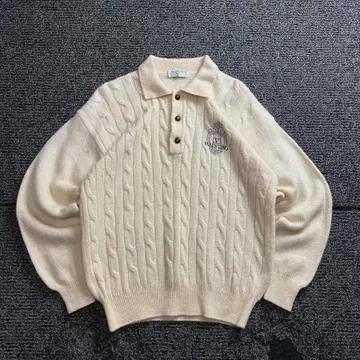 90s 발렌티노 아카이브 케이블 카라넥 니트 3325 3