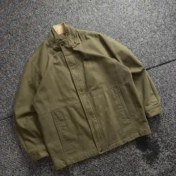 90s YSL 입생로랑 아카이브 카키 코튼 블루종 자켓 3353 2