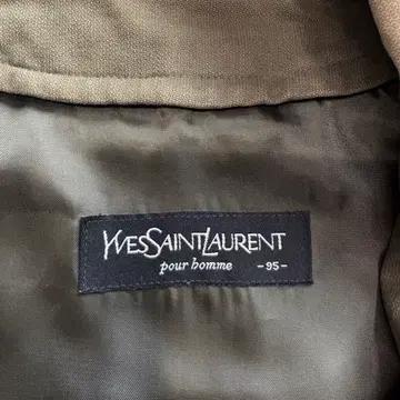 90s YSL 입생로랑 아카이브 카키 코튼 블루종 자켓 3353 5