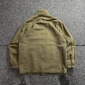 90s YSL 입생로랑 아카이브 카키 코튼 블루종 자켓 3353 6