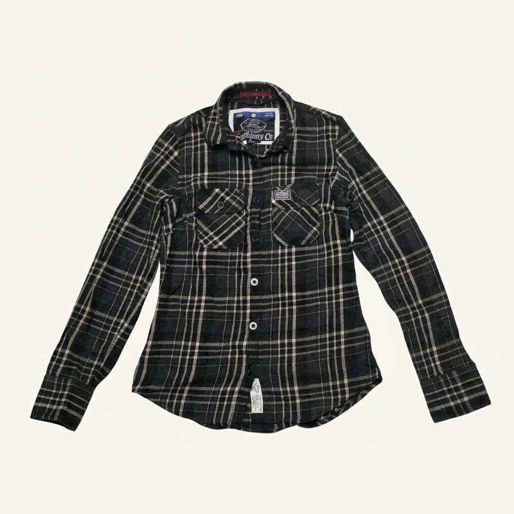 Superdry 슈퍼드라이 빈티지 투포켓 체크 패턴 셔츠 1