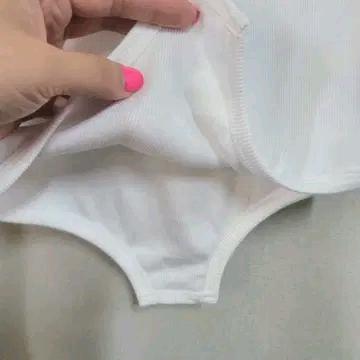 SETUP-EXE Boatneck Button Top 화이트 탑 (OS) 4