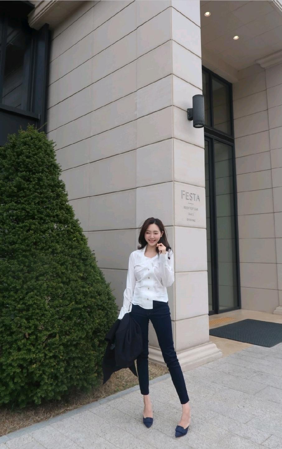 (새제품) 슈퍼린짱 1104라이너 비비안 드레이핑셔츠 4사이즈 4