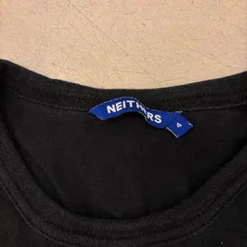 네이더스 스몰로고 블랙 반팔티 4