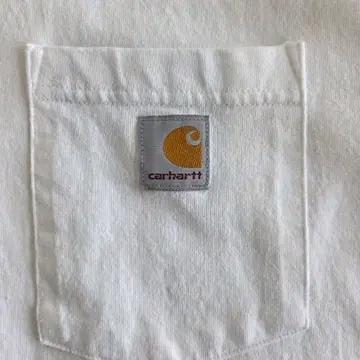 칼하트 화이트 포켓 티셔츠 M 5