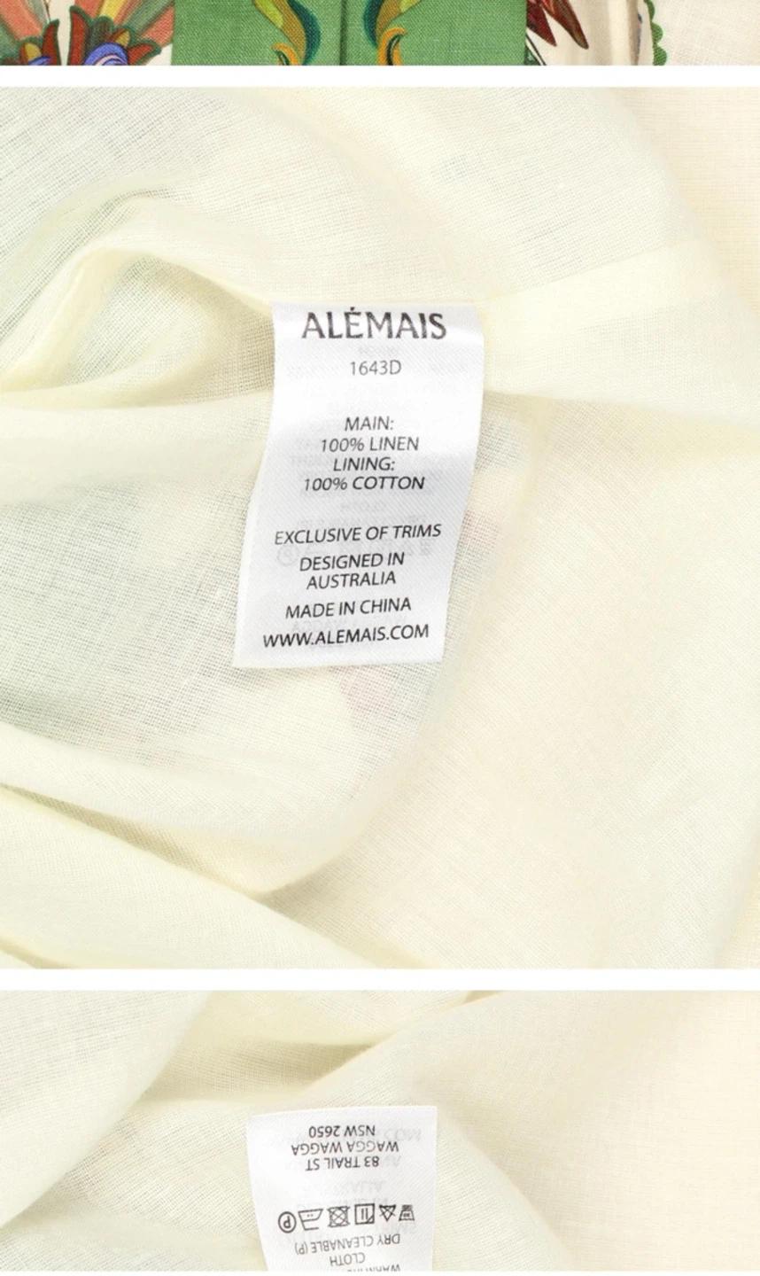 ALEMAIS Birdie 플라워 린넨 미니 원피스 Us6 (44-55) 5