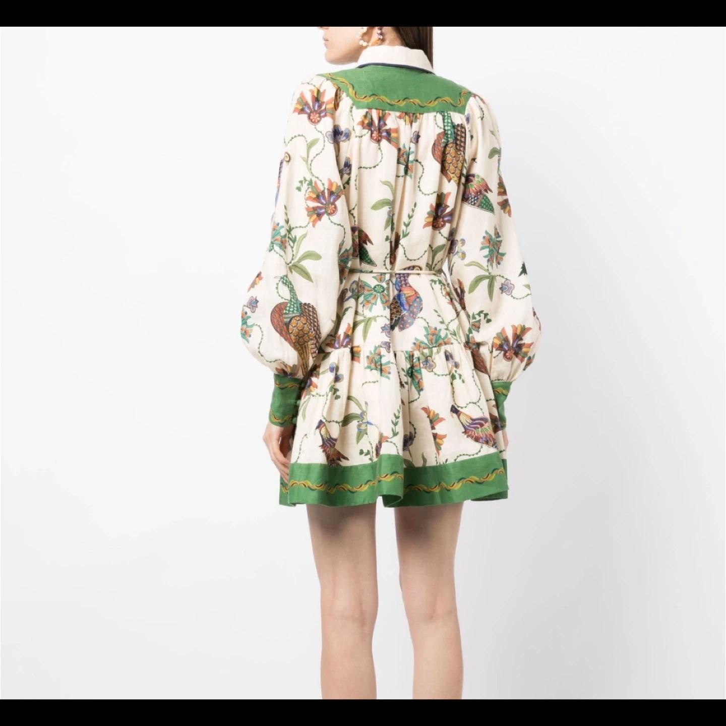 ALEMAIS Birdie 플라워 린넨 미니 원피스 Us6 (44-55) 9