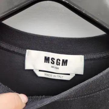 MSGM 밀라노 로고 브러시드 티셔츠 3