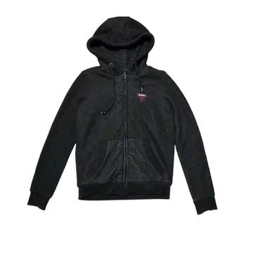 Guess 게스 y2k 스몰 로고 뽀글이 기모 집업 후드 2