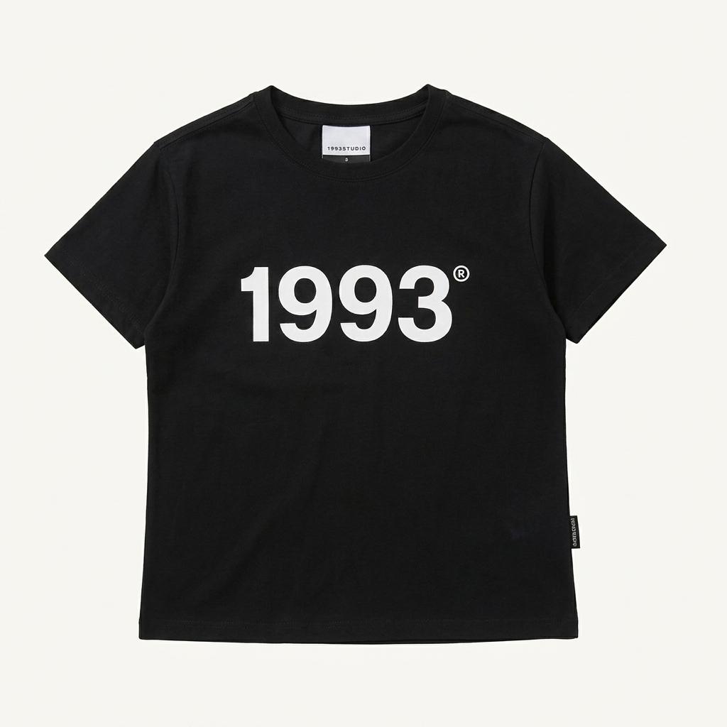 1993스튜디오 빅로고 우먼 레귤러핏 티셔츠 블랙 1