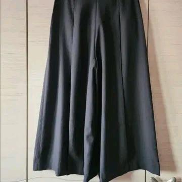 라피아프 블랙 와이드 큐롯 밴딩 팬츠 55사이즈 새제품 2