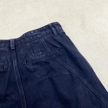 쿠어 핀턱 데님 벌룬 와이드 팬츠 (32) 7