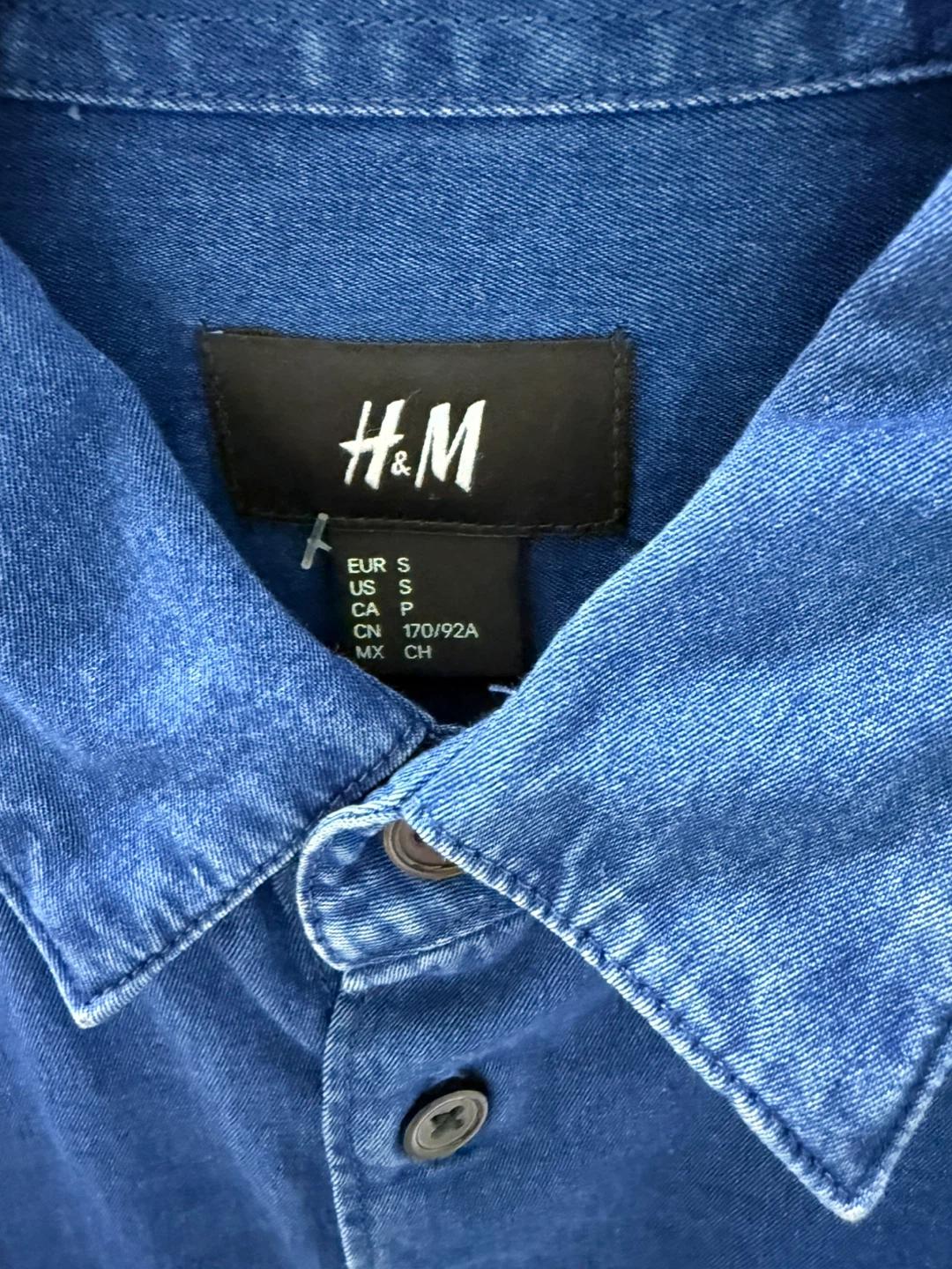 H&M 블루 데님 셔츠 (S) 5