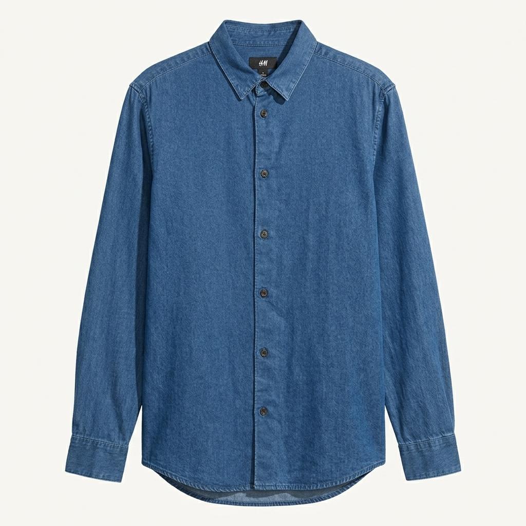H&M 블루 데님 셔츠 (S) 1