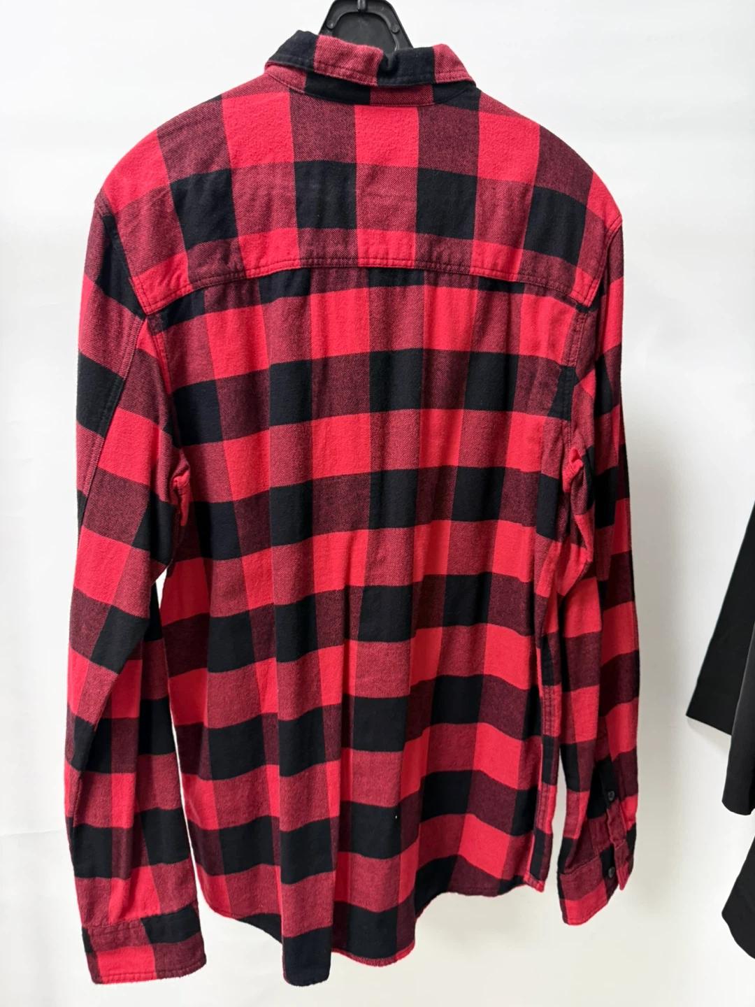 H&M 레드 투포켓 체크패턴 셔츠 (S) 5