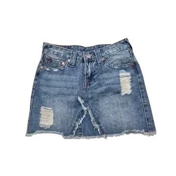 True Religion 트루릴리전 오리엔탈 자수 데님 미니 스커트 2