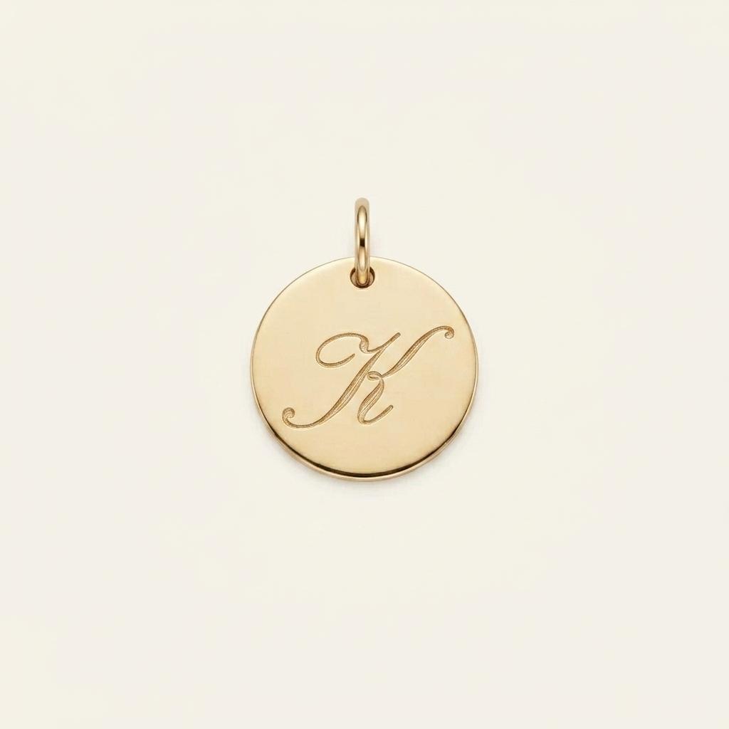14k 10mm 이니셜 펜던트 새상품 가격인하 1