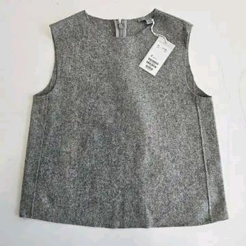 COS 코스 울 베스트 그레이 EUR32 2