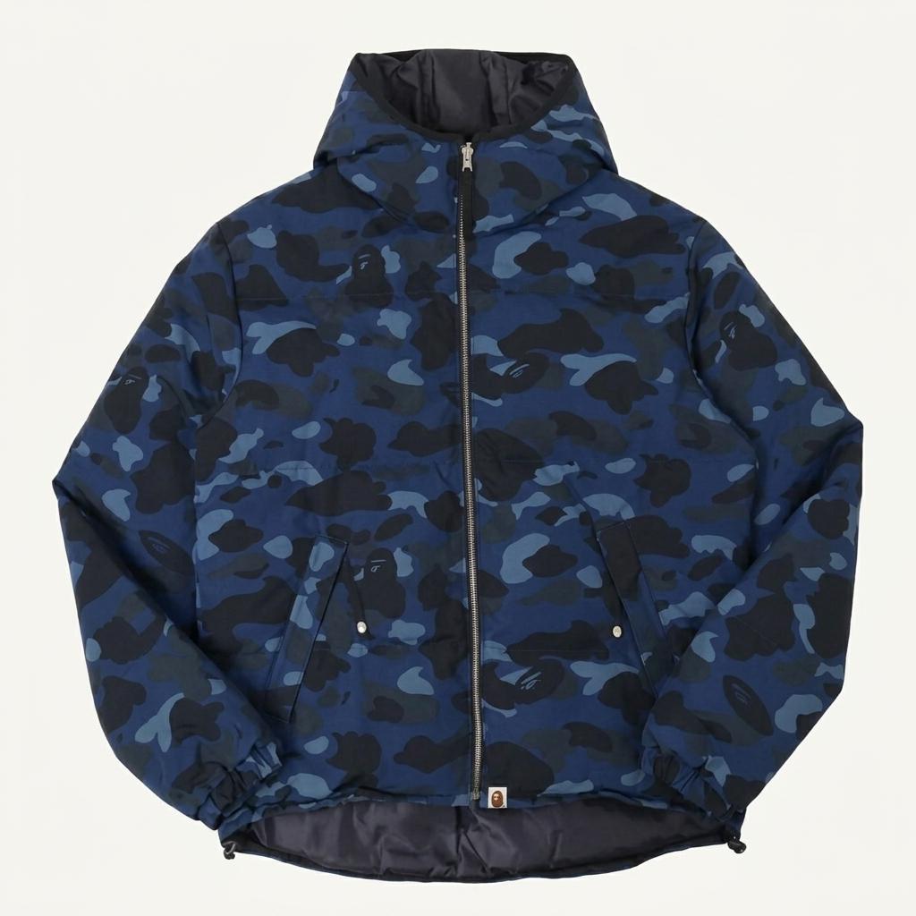 Bape 베이프 청계 카모 리버시블 다운 패딩 1