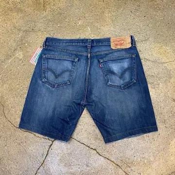 미국 빈티지 리바이스 501 워싱 진청바지 반바지 36size 6