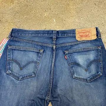 미국 빈티지 리바이스 501 워싱 진청바지 반바지 36size 8