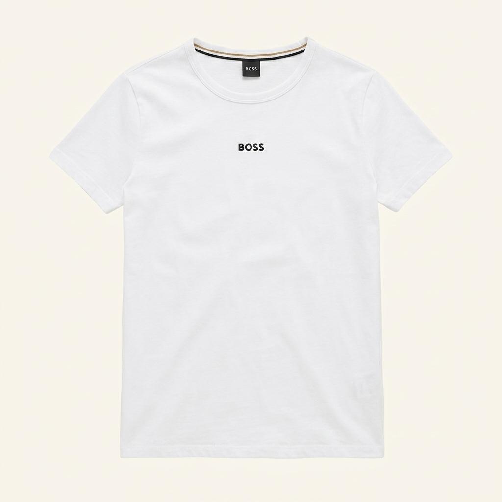 휴고보스 BOSS 로고 반팔 티셔츠 화이트 1