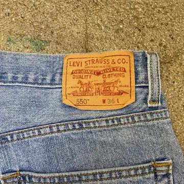 미국 빈티지 리바이스 505 연청바지 36size 7