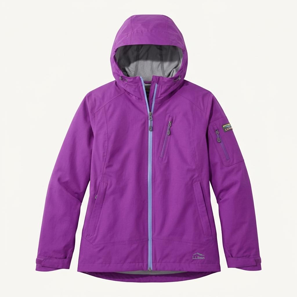 L.L Bean 엘엘빈 우먼 레인자켓 퍼플 M 1