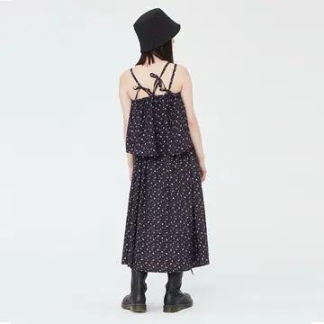 타겟토 플라워패턴 레이어드 원피스 새상품 (F / 블랙) 4