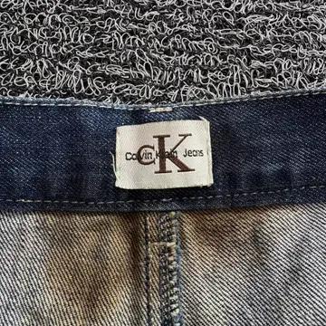 00s 캘빈클라인 Y2K 아카이브 데님 미니 스커트 3415 4