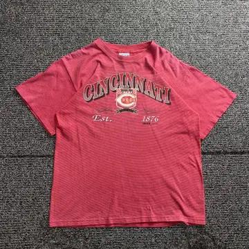 90s USA 오리지날 빈티지 MLB 신시내티 레드 티셔츠 3434 3